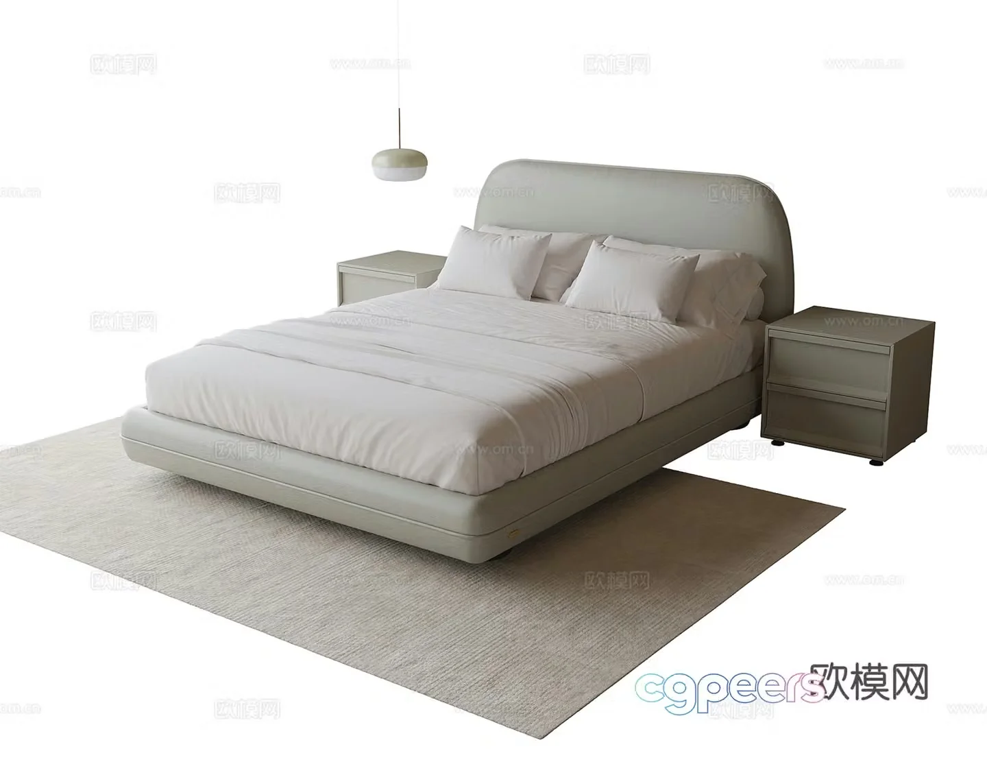 Modern children’s bed 3d model