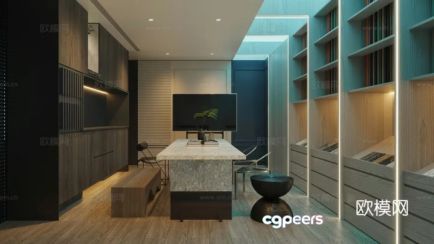 Whole house customization reception room custom exhibition hall home decoration exhibition hall negotiation room 3D model