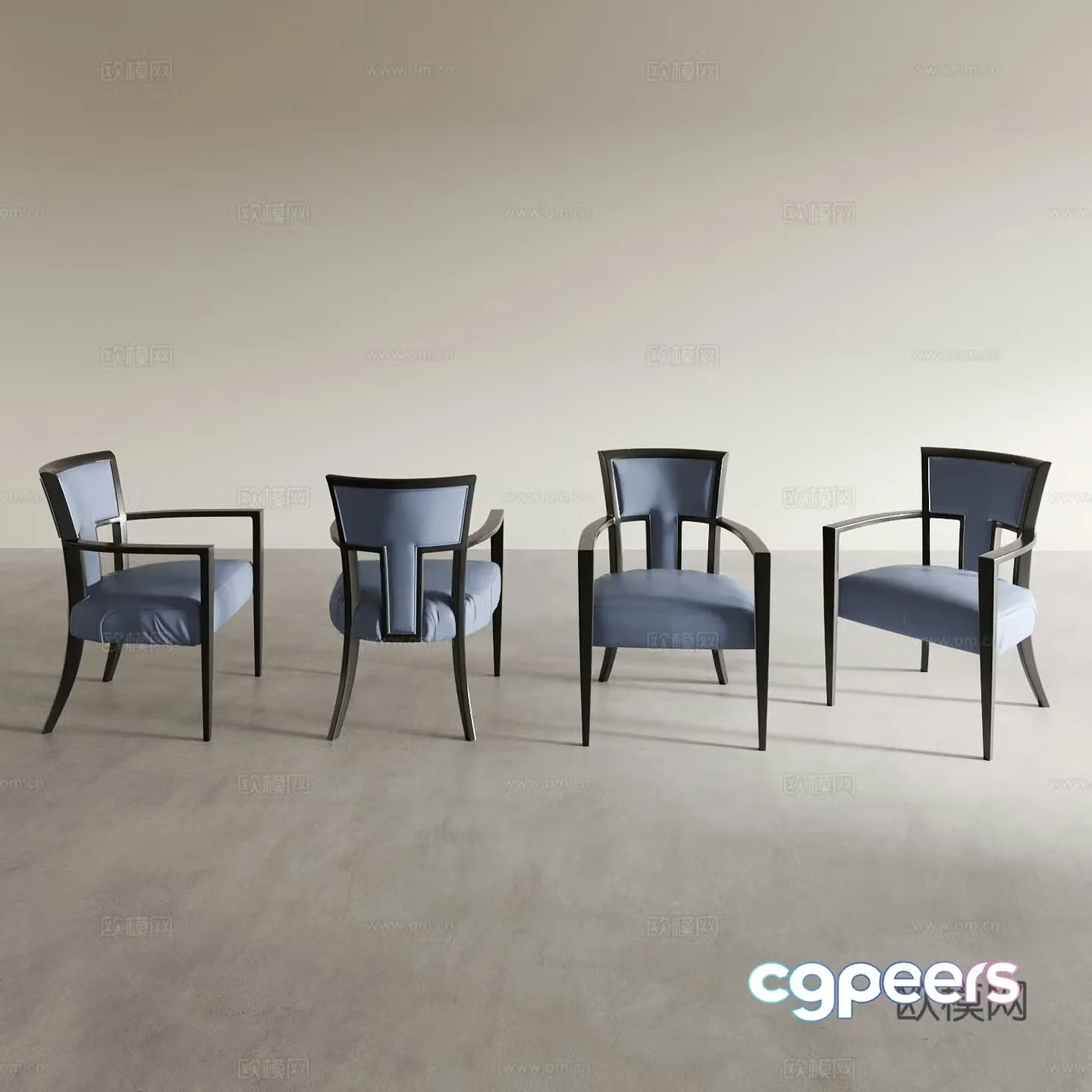 Dining chair Tea chair Leisure chair Coffee chair Dressing chair Makeup chair Sofa chair Back chair 3d model