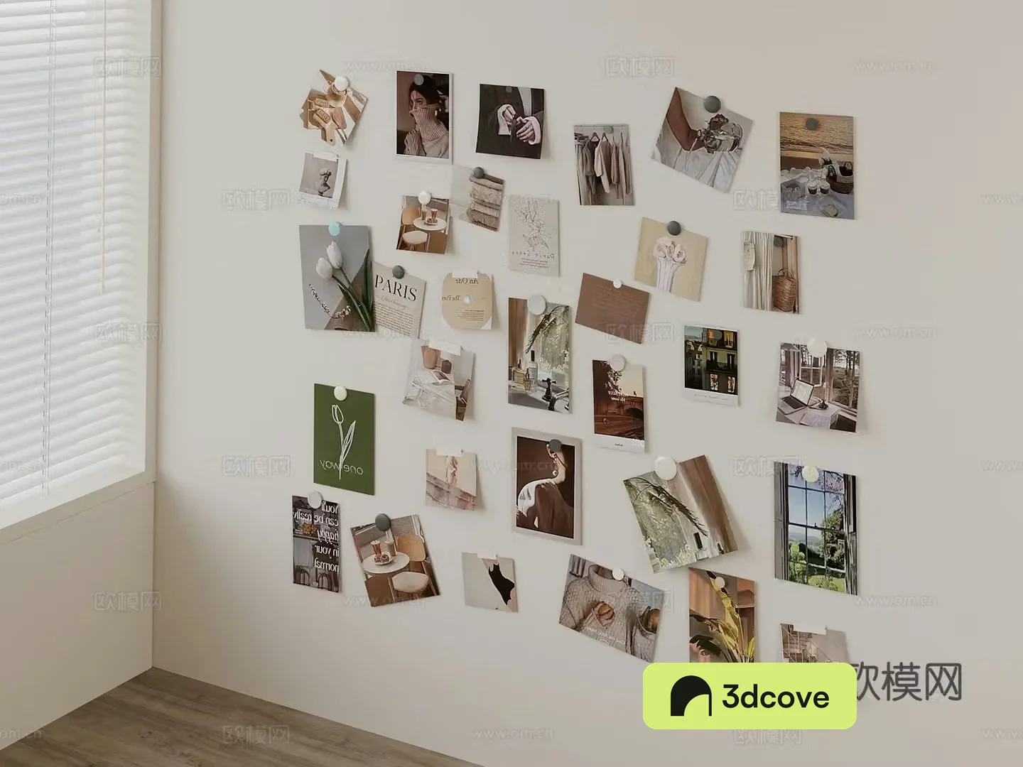 Modern photo wall decoration