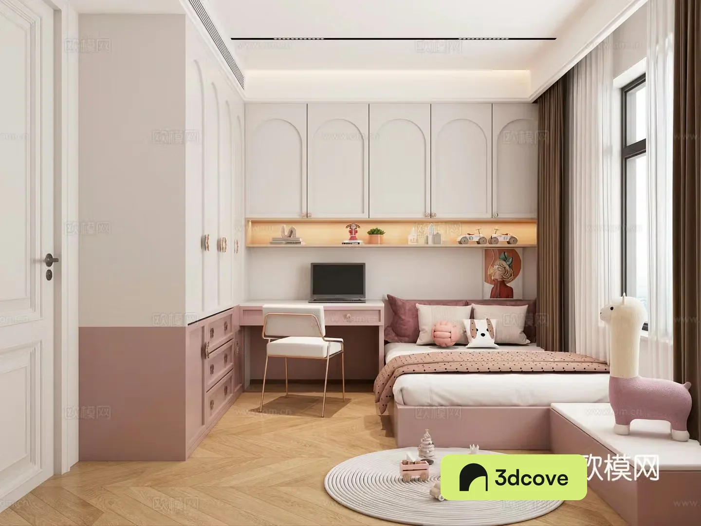 Modern girl room