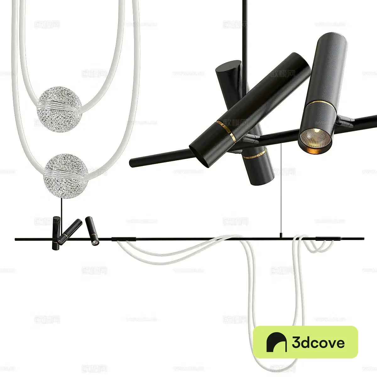 Simple chandelier Minimalist chandelier Art chandelier Restaurant chandelier Bar chandelier Long strip chandelier