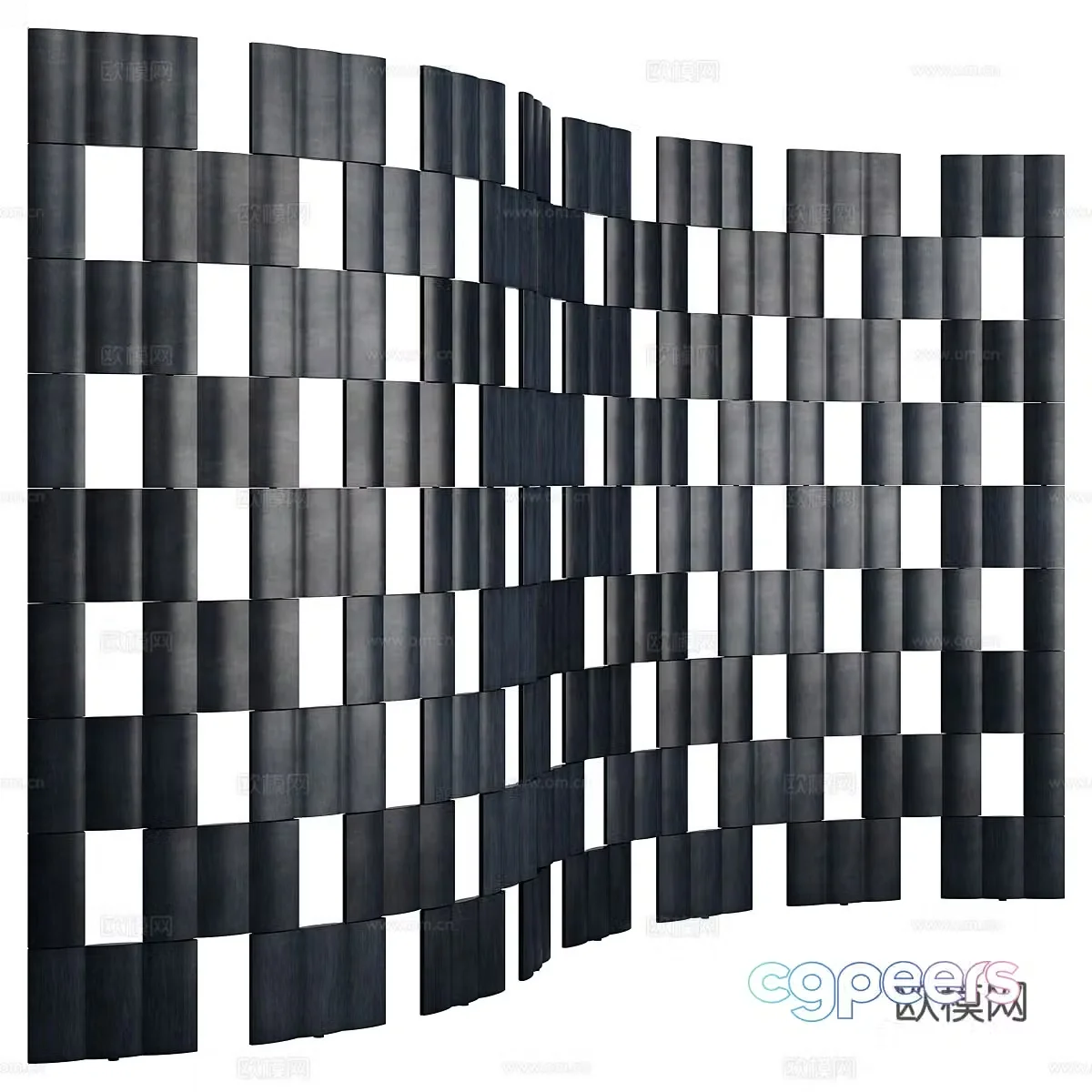 Modern Italian screen partition 3d model