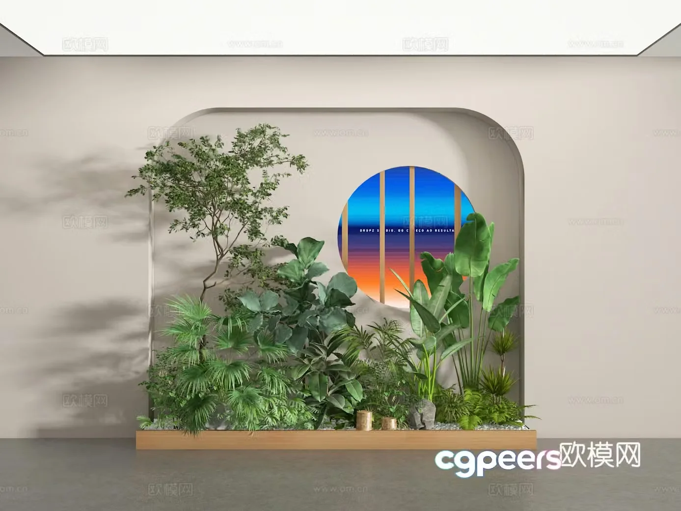 Plant heap 3d model