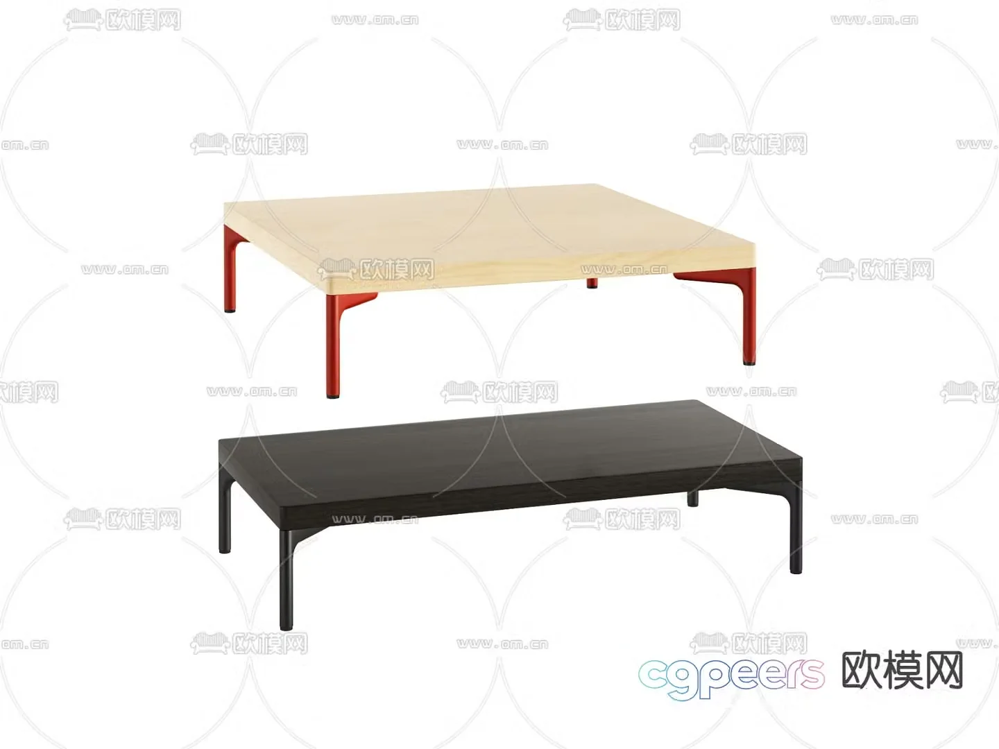 Modern coffee table 3d model