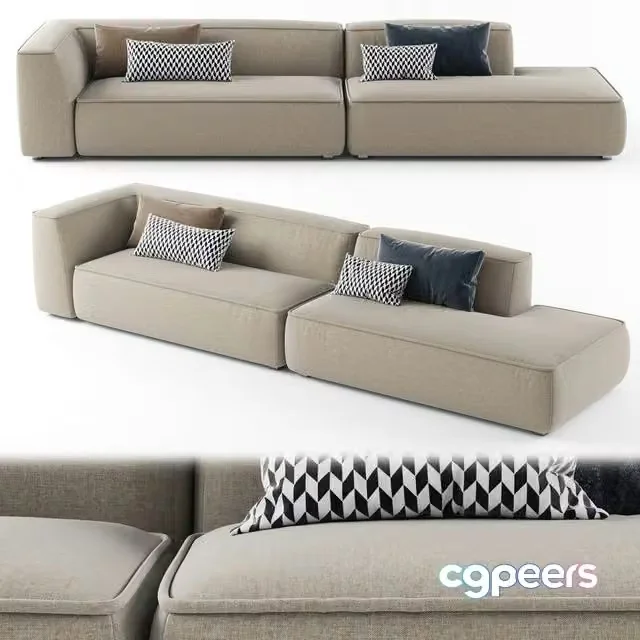 3ds Max Free – Lema CLOUD Sectional sofa_05