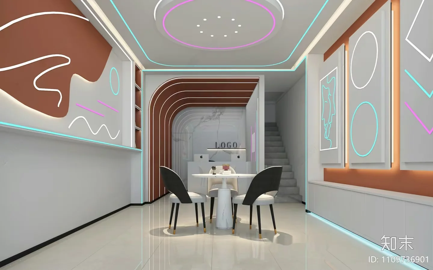 Modern Dining Room 3D Model – 3769 – VRAY Render