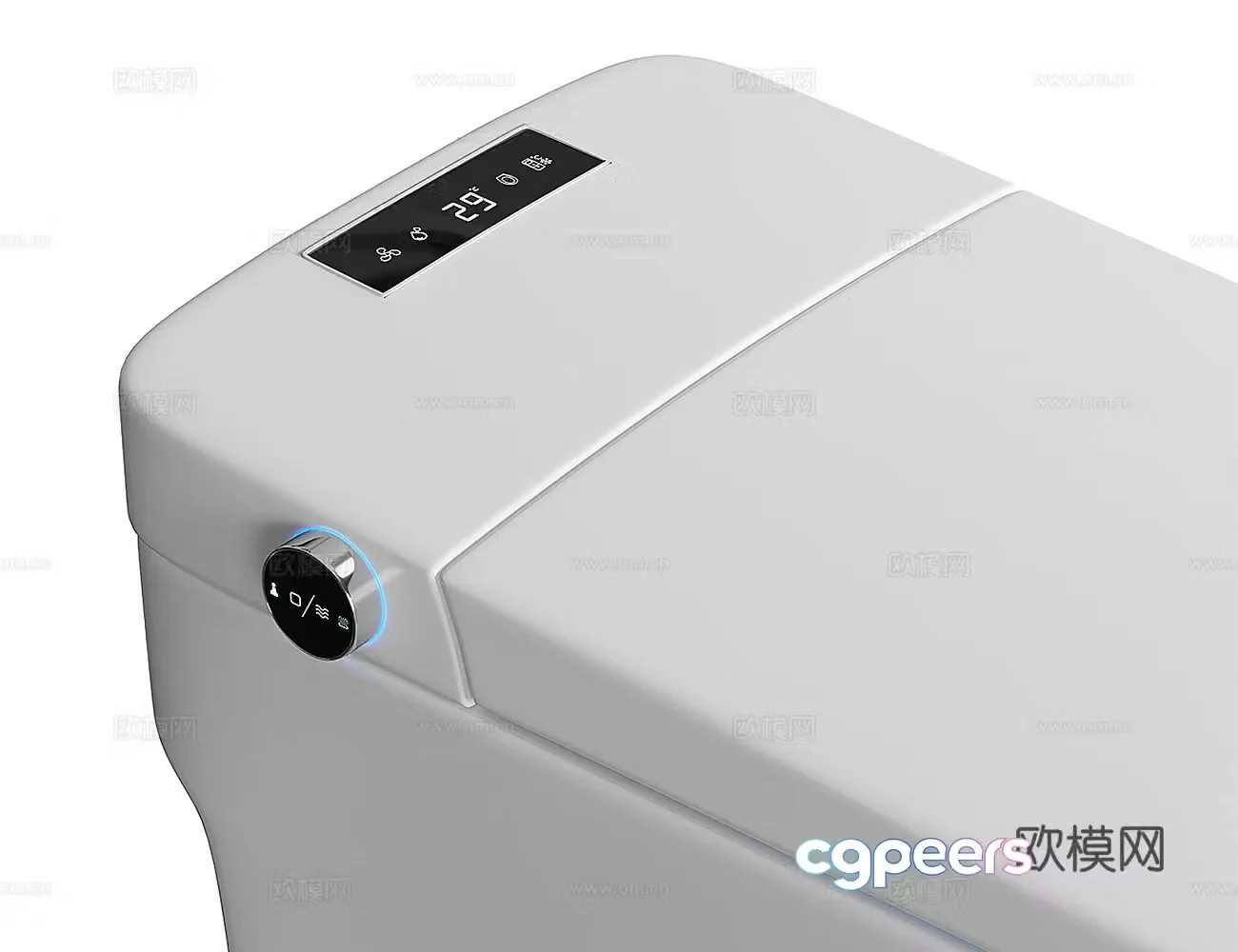 Smart toilet electric toilet toilet 3D model
