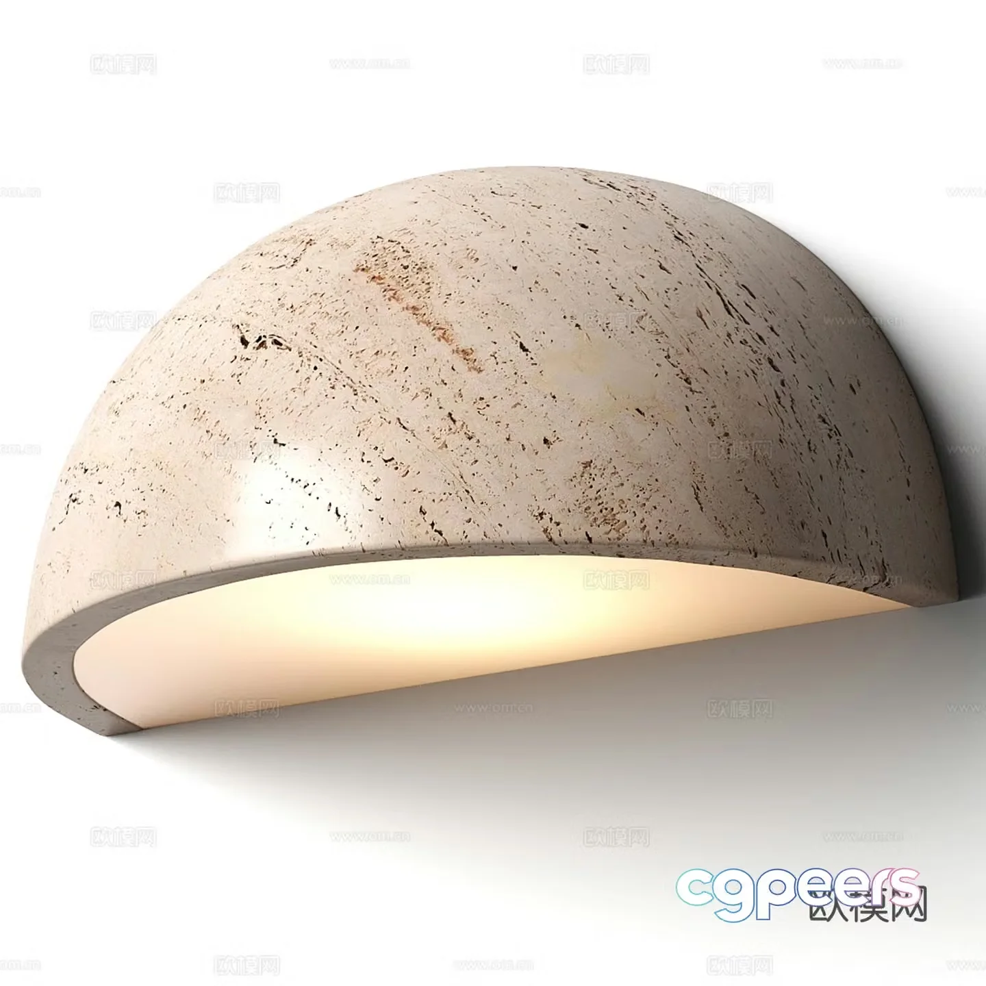 Marble wall light 3d model