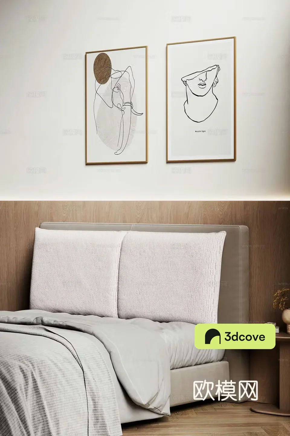 Modern double bed
