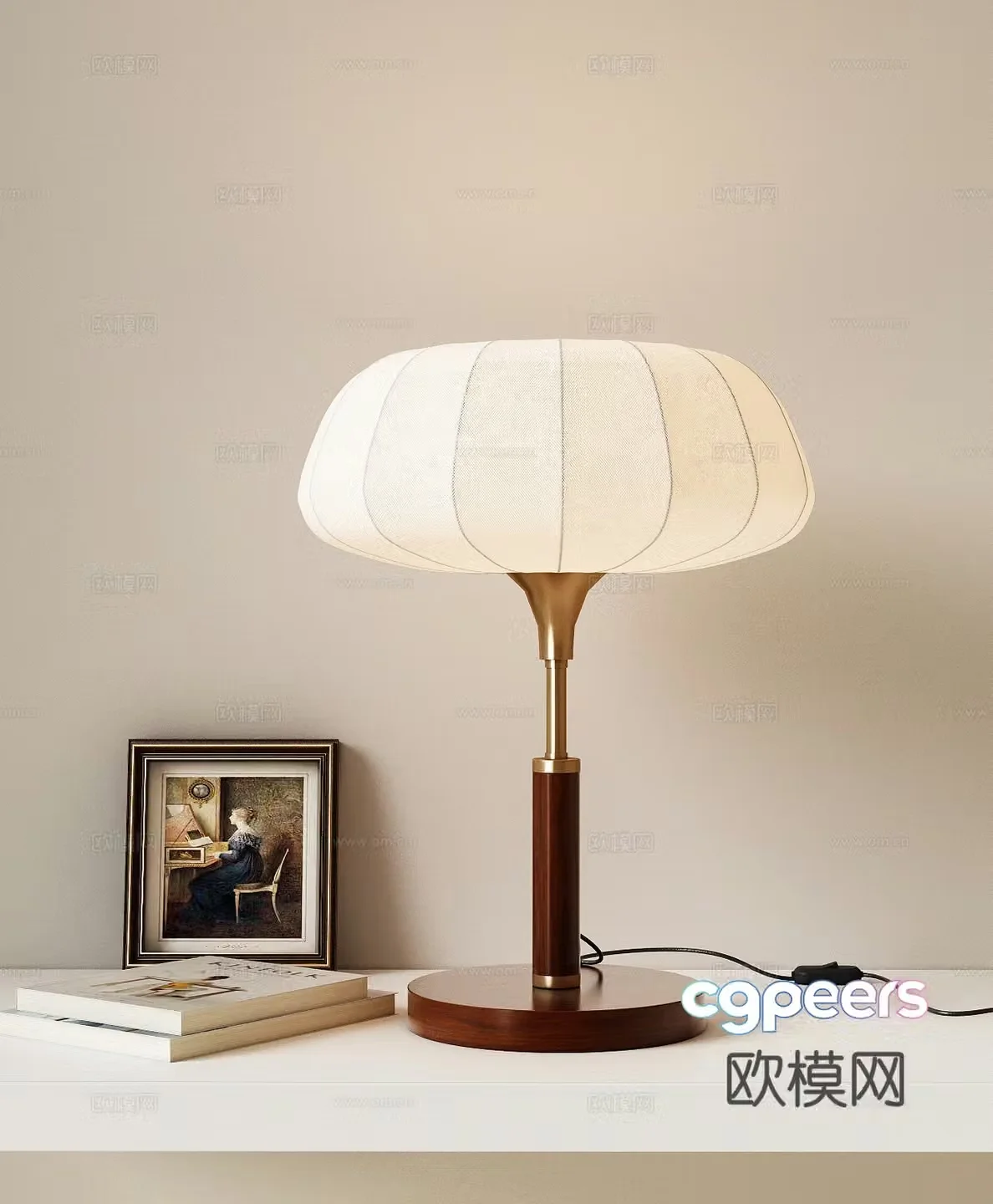 French light luxury desk lamp living room desk lamp bedside desk lamp study desk lamp reading desk lamp 3D model