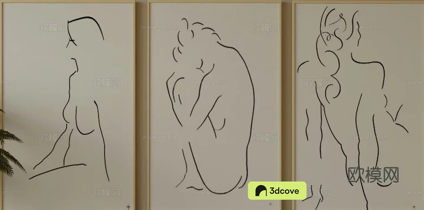 Modern decorative painting simple painting hanging painting