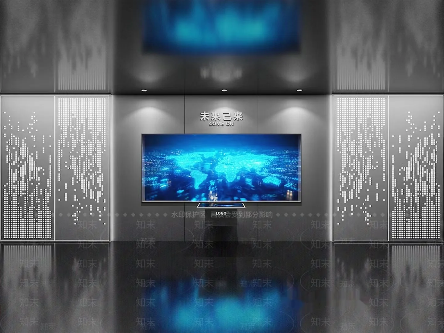Modern Electronic Display 3D Model – 4128 – VRAY Render