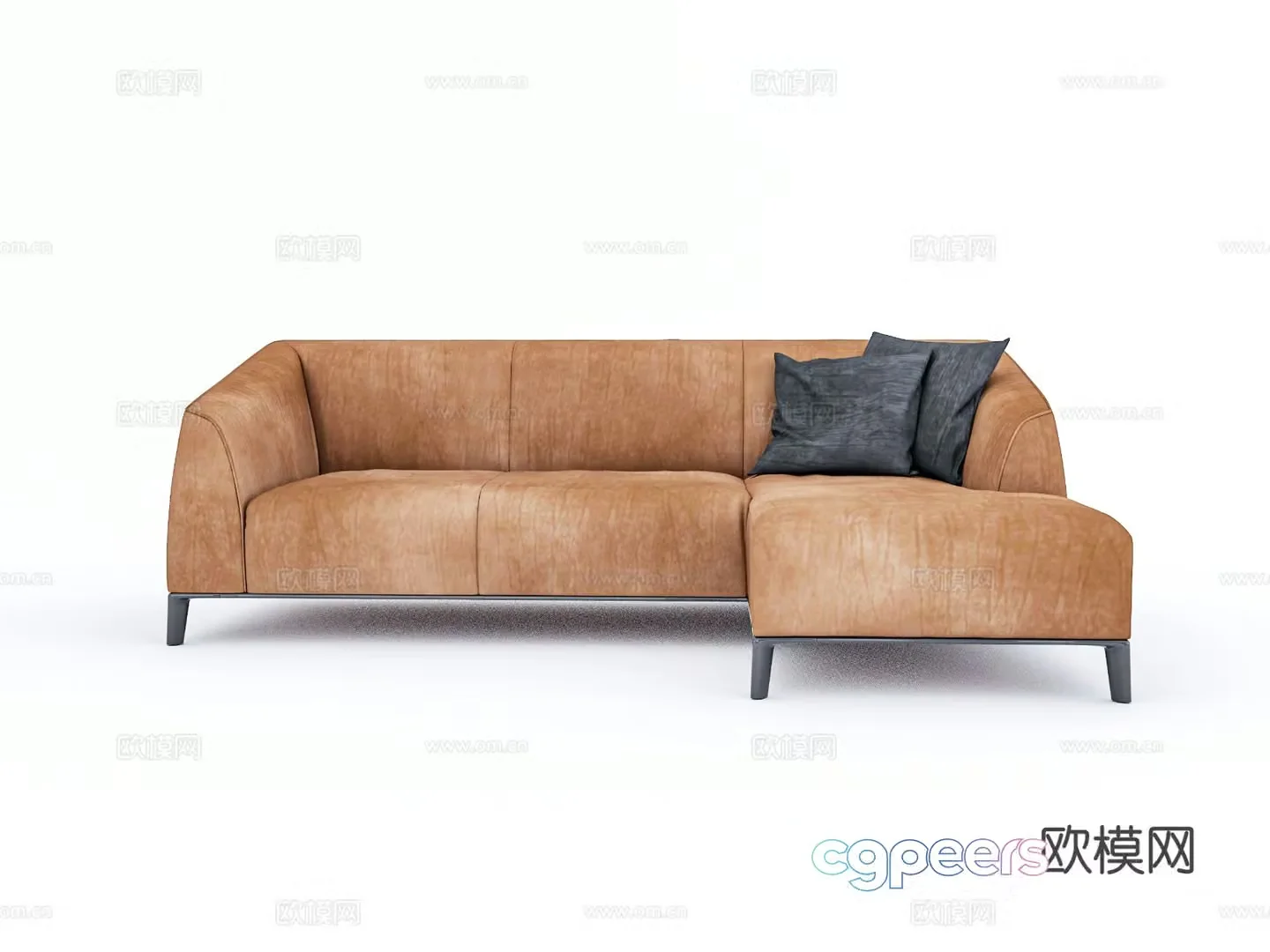 Three seater sofa corner sofa 3d model