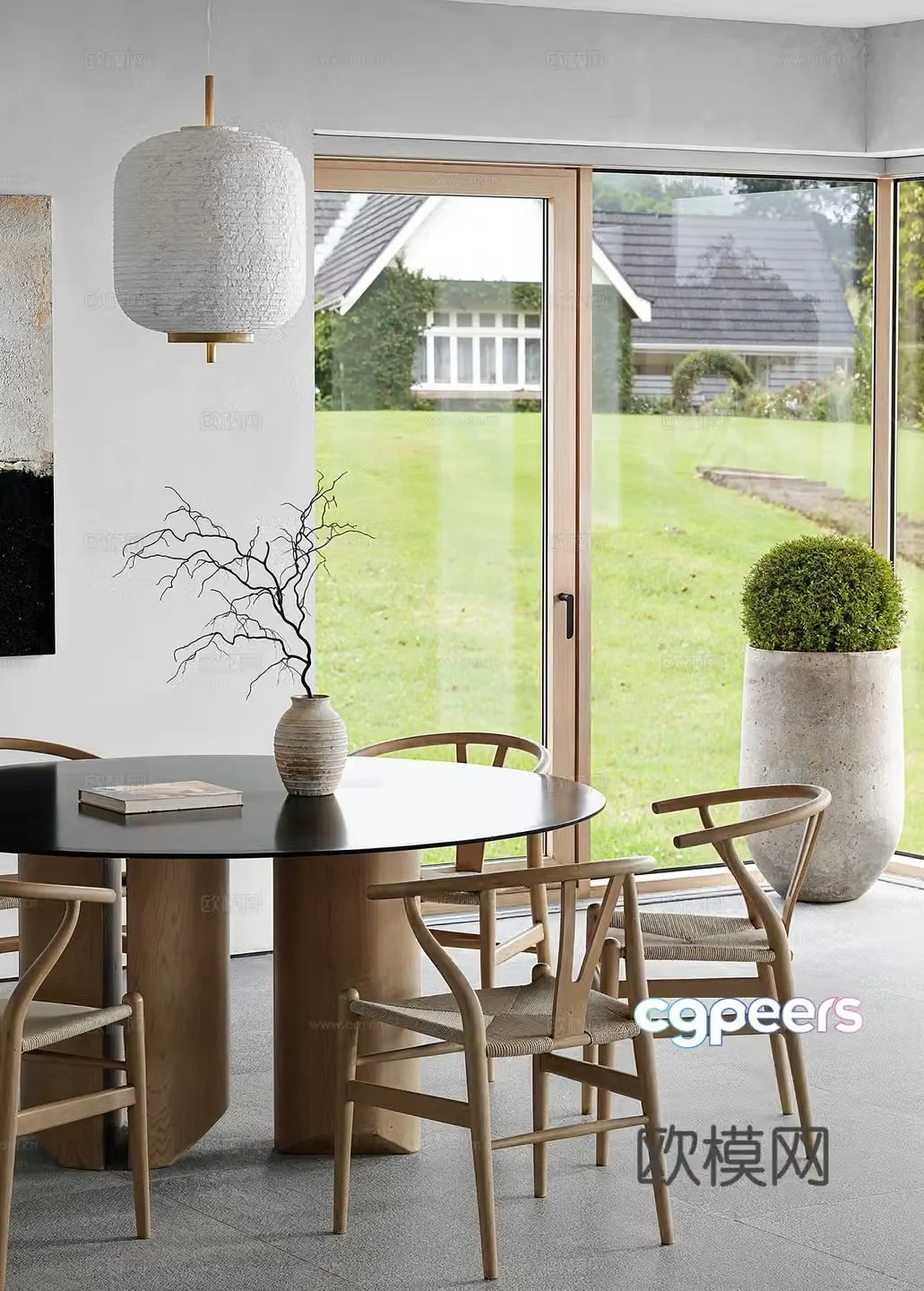 Modern restaurant 3d model