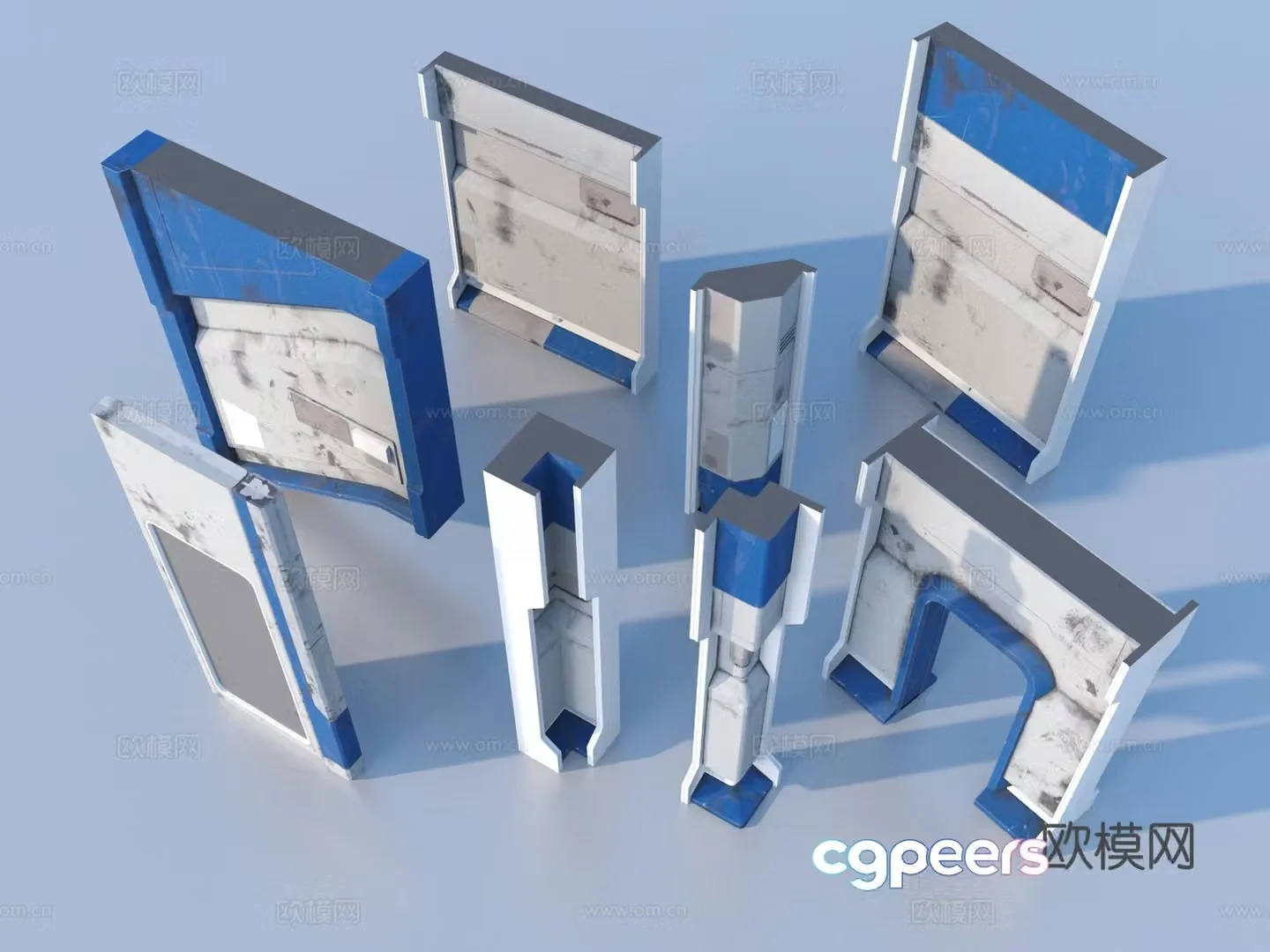 Hardware mechanical parts cabin components 3D model