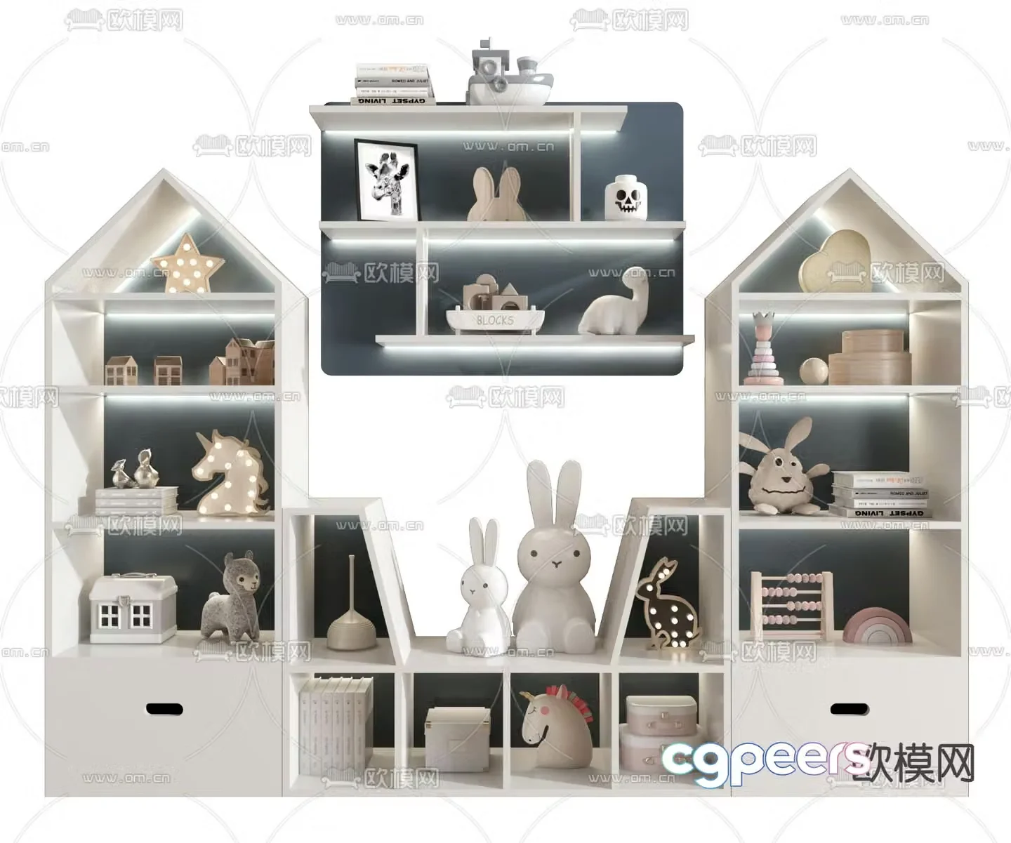 Children’s cabinet toy cabinet 3d model