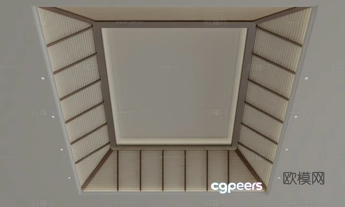 New Chinese style ceiling 3D model