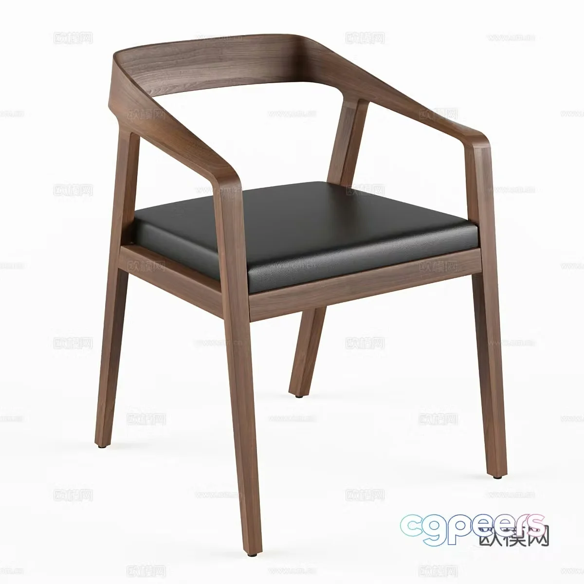 New Chinese single chair 3D model