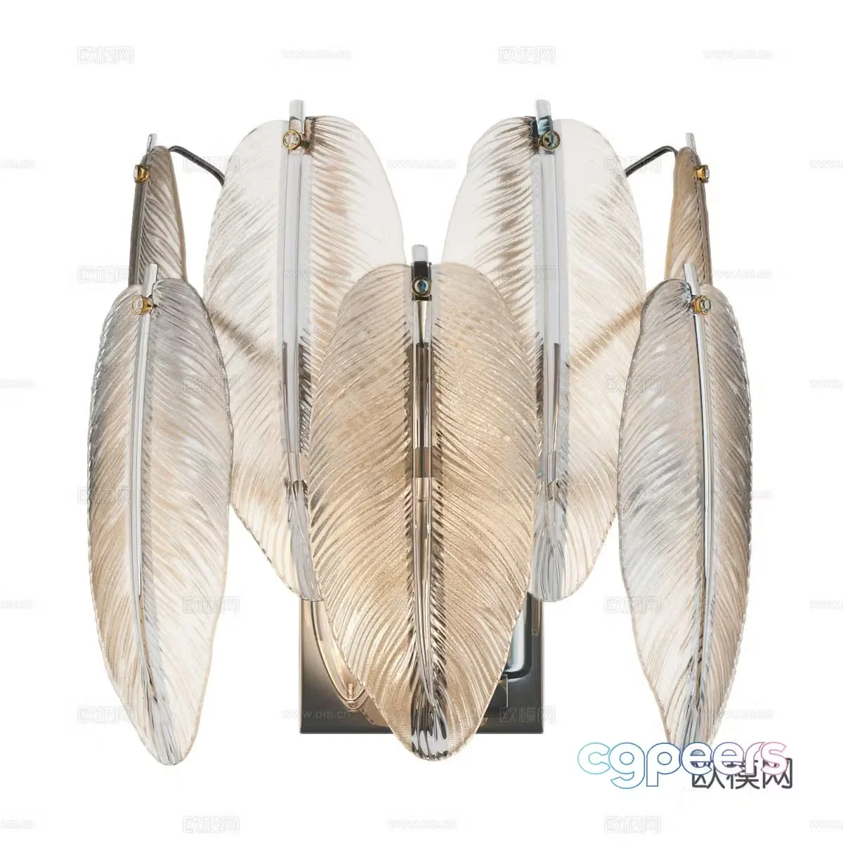 Modern simple wall lamp wall lamp simple wall lamp decorative wall lamp glass wall lamp 3d model