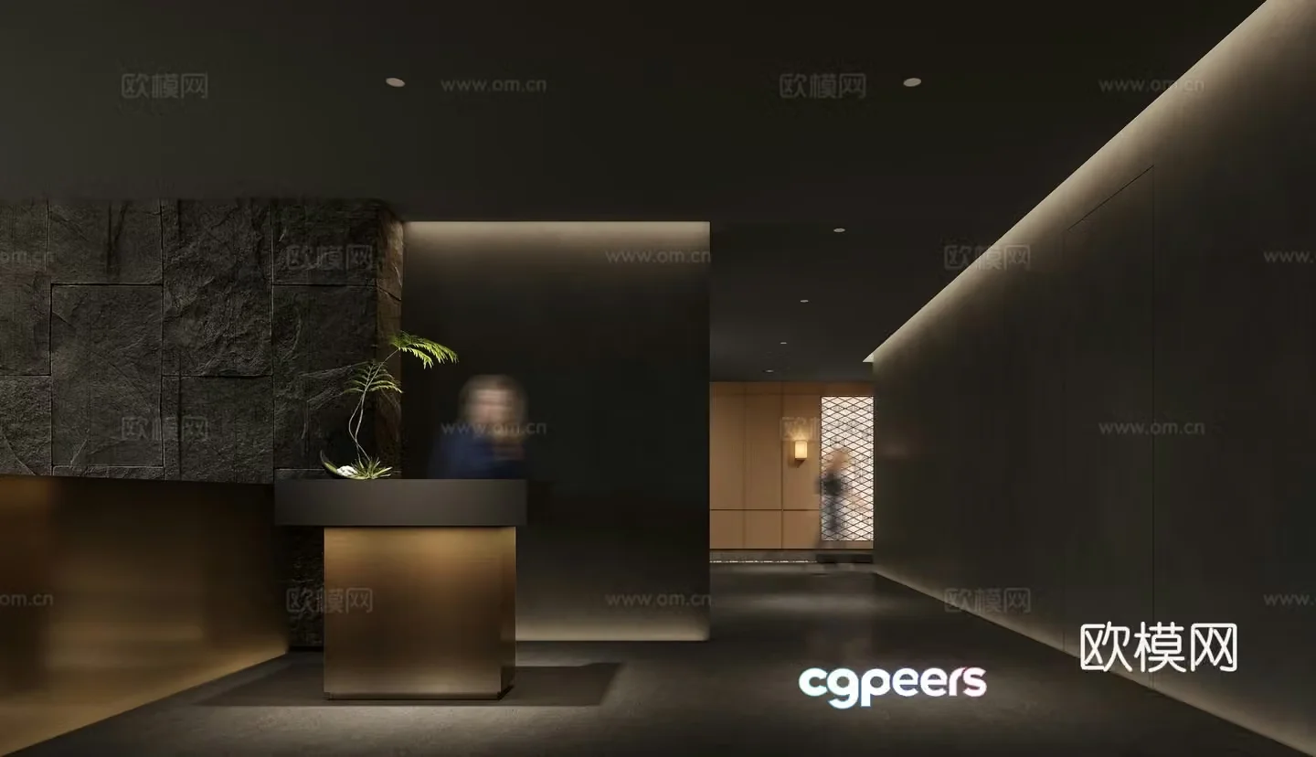 Japanese corridor 3d model