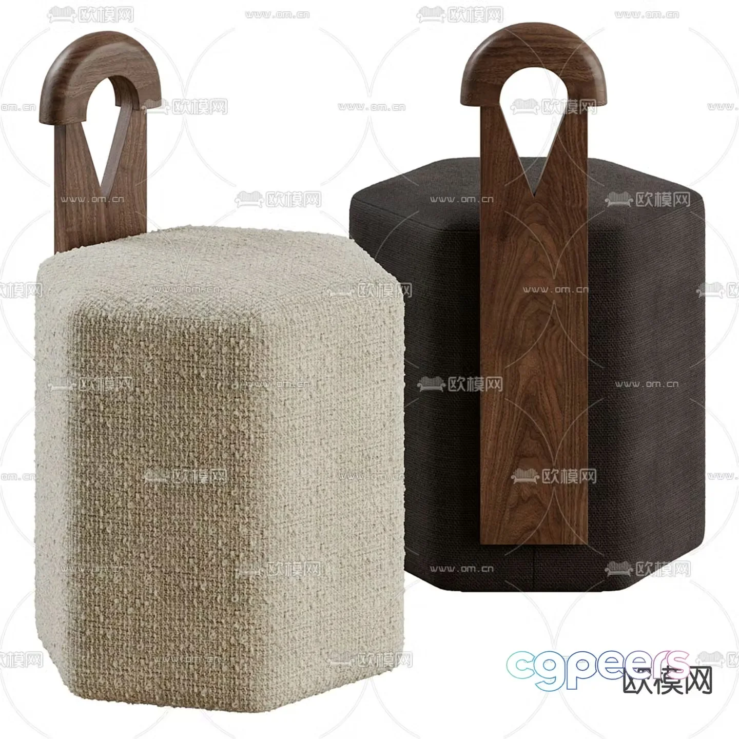 Egg Collective stool sofa stool 3d model