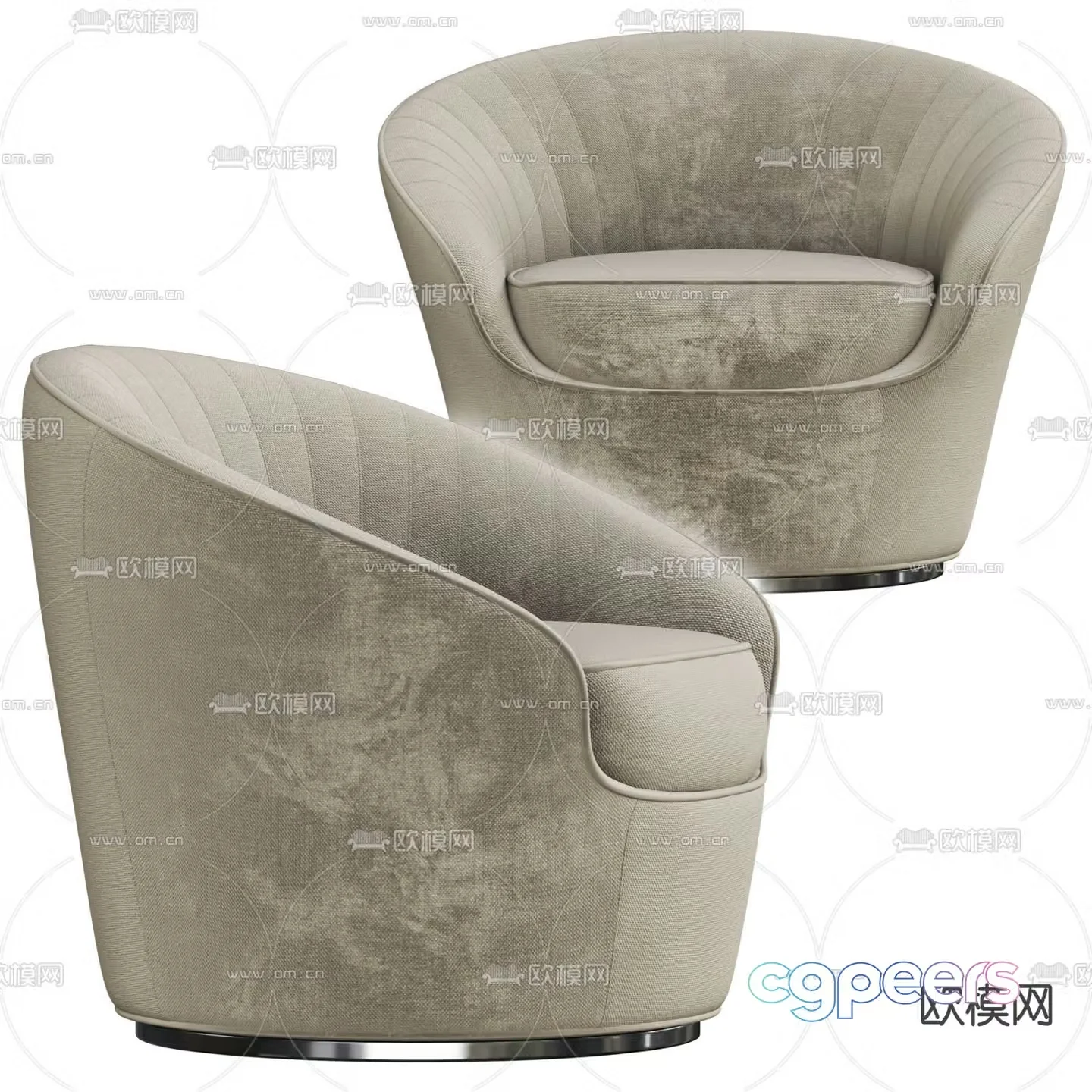 Single sofa leisure sofa 3d model