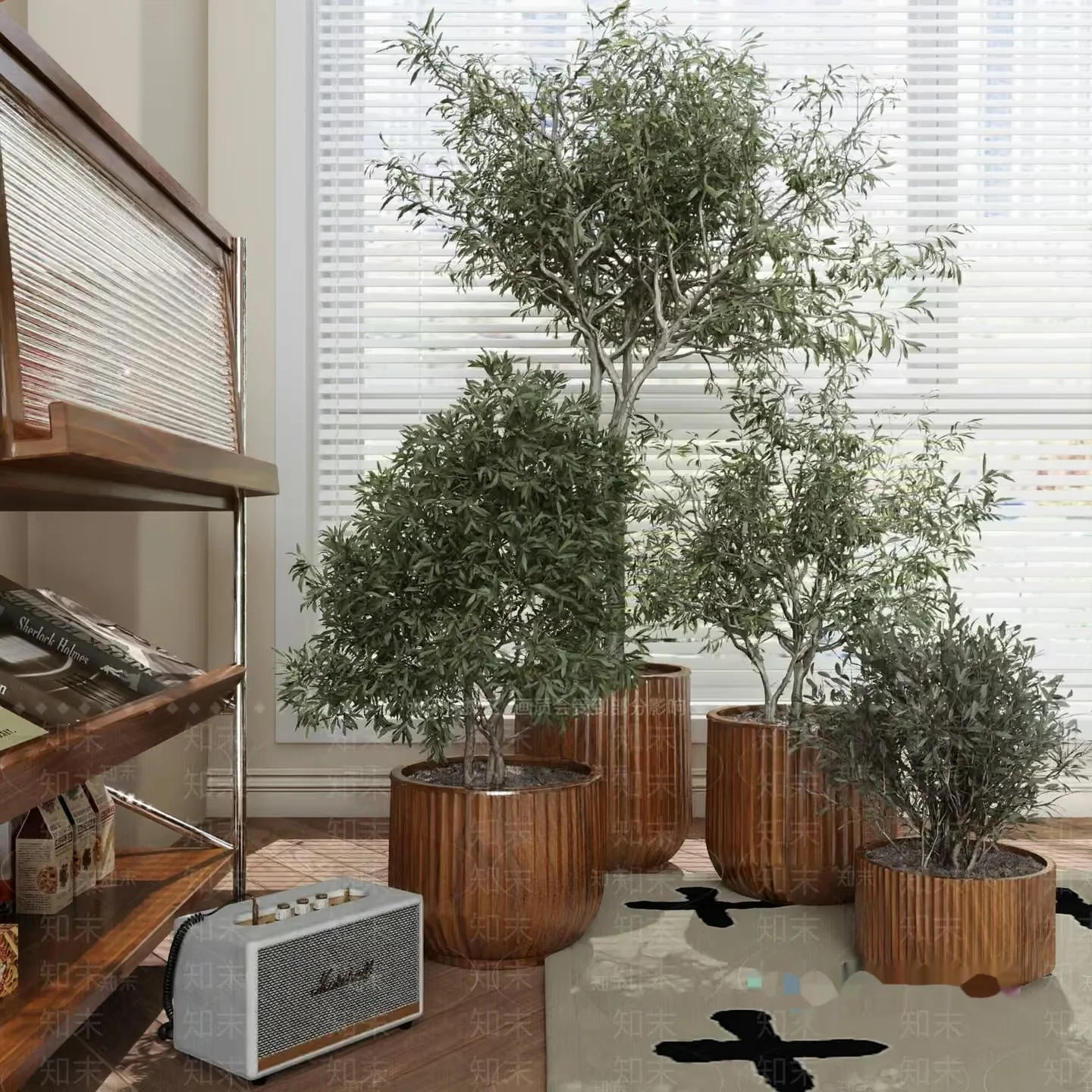 Cozy Indoor Plant Space 3D Model – 7849 – VRAY Render