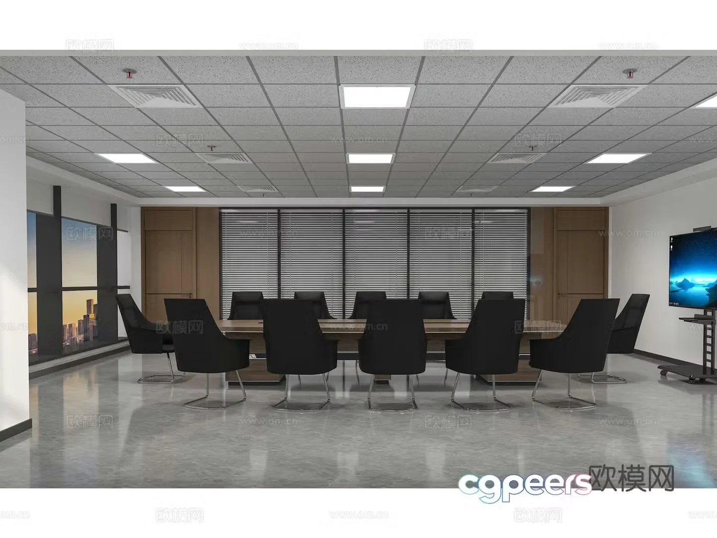Small conference room 3d model