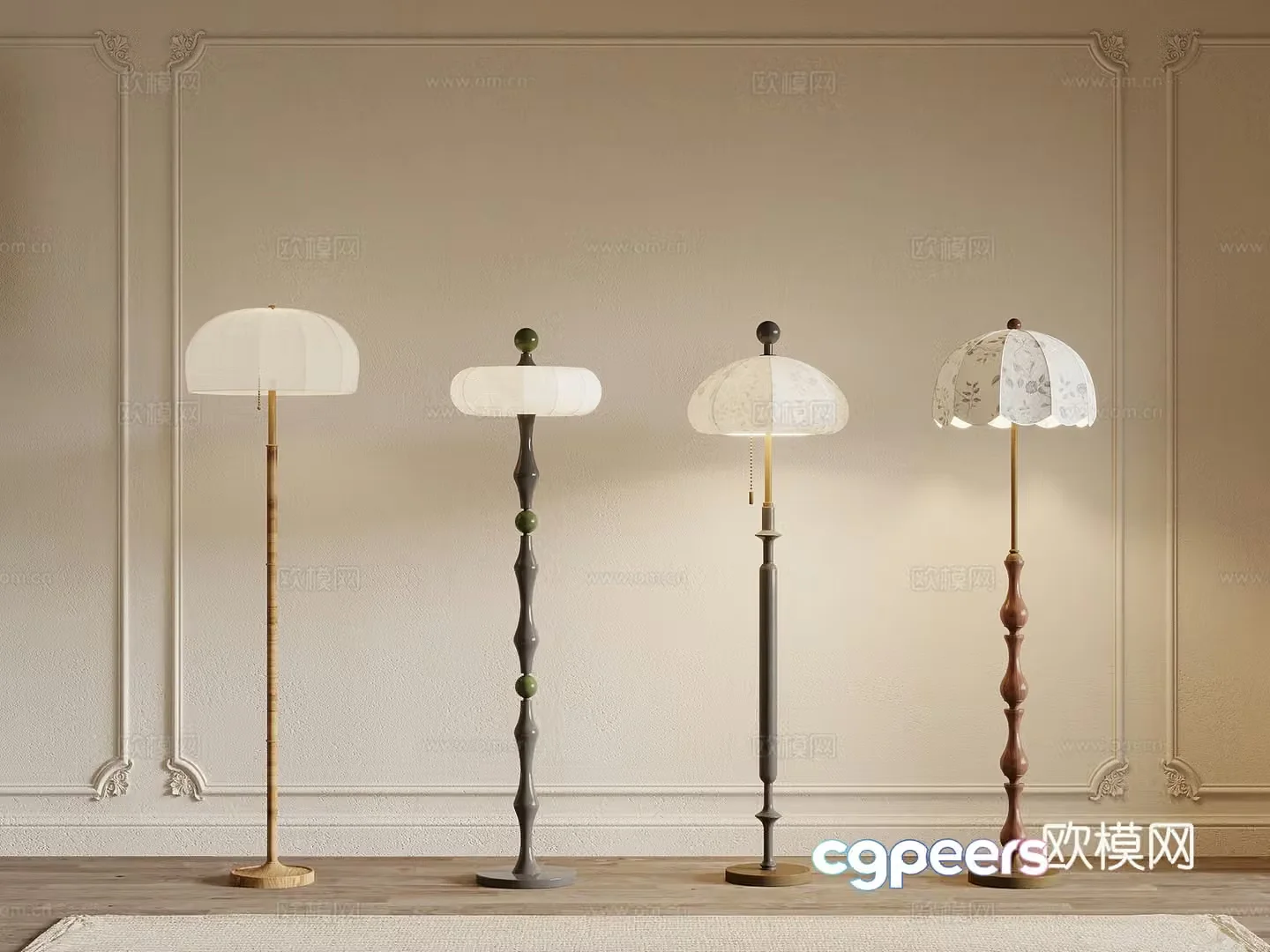 Floor lamp Middle style Floor lamp 3D model