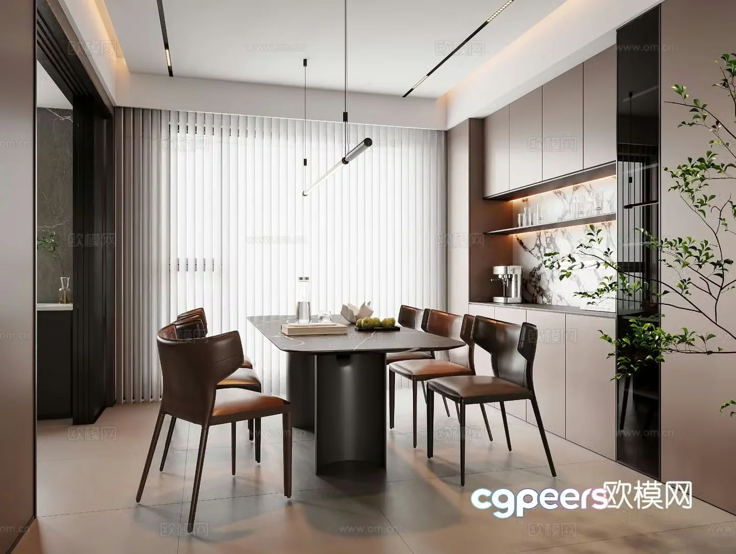 Italian restaurant 3d model