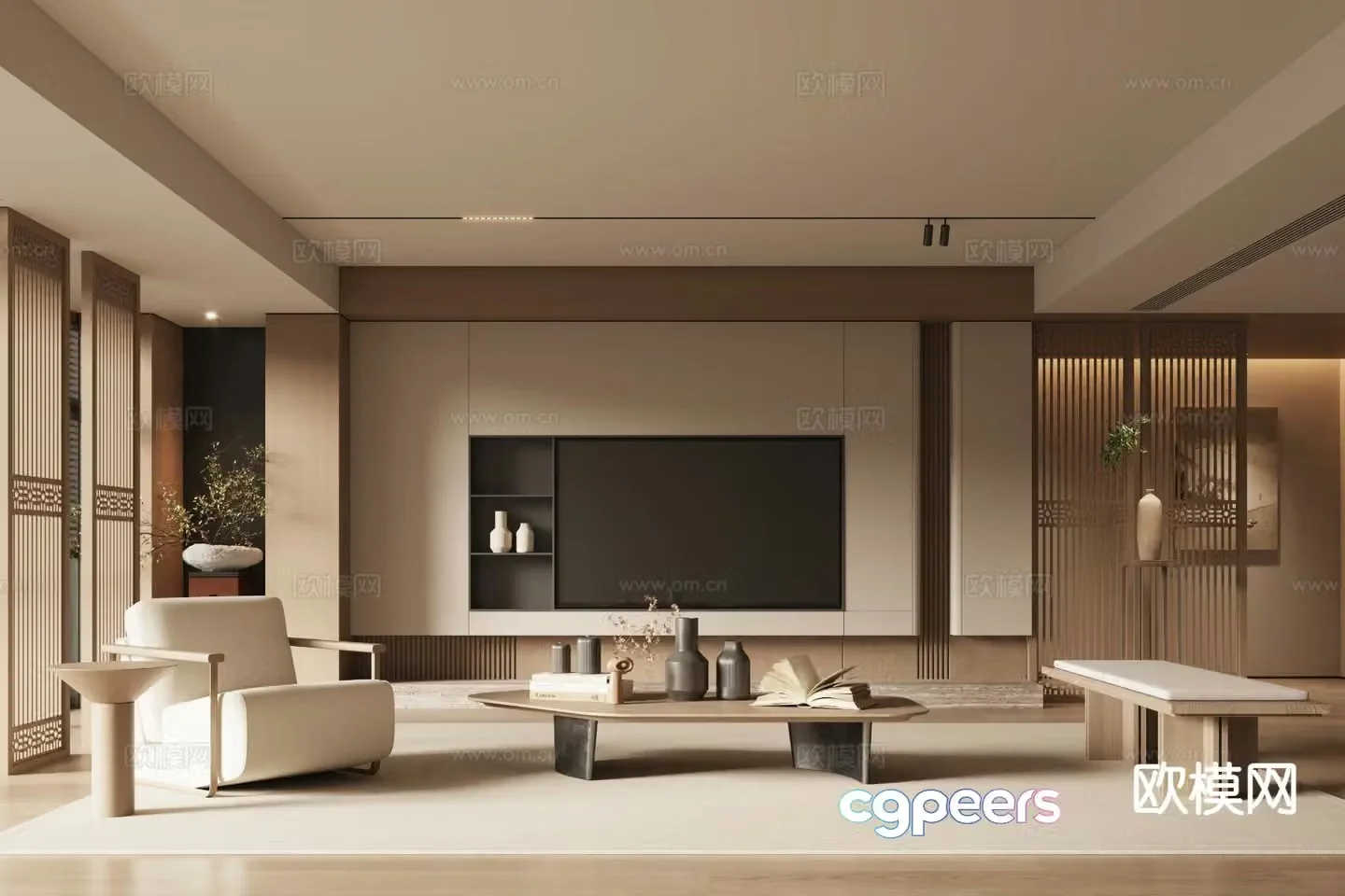 Song style living room 3D model