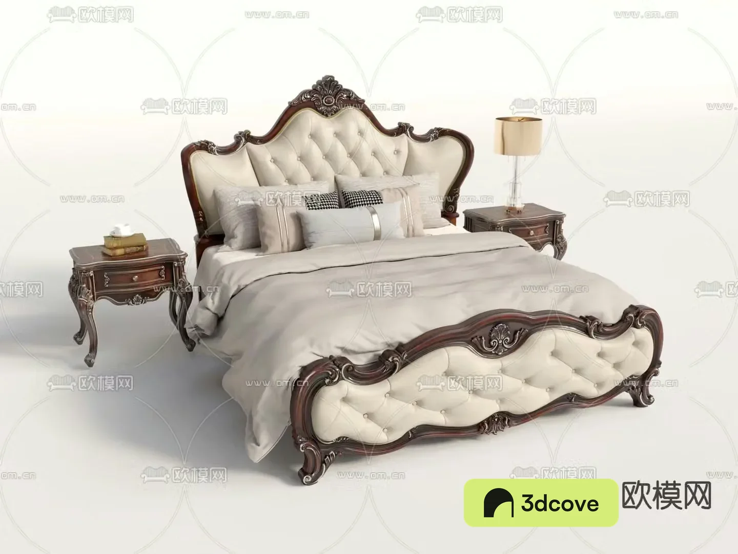 European double bed