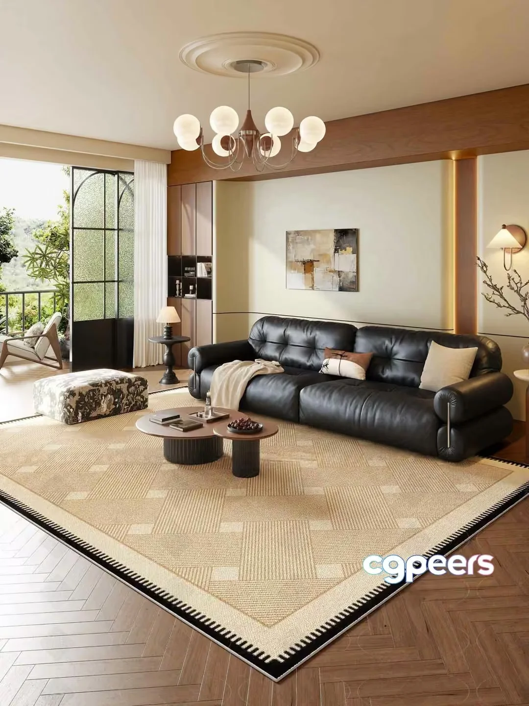 Modern Living Room 3D Model – 21687 – VRAY Render