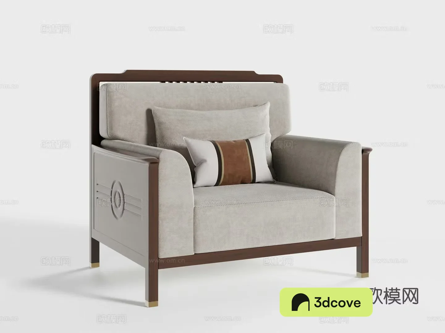 New Chinese single sofa