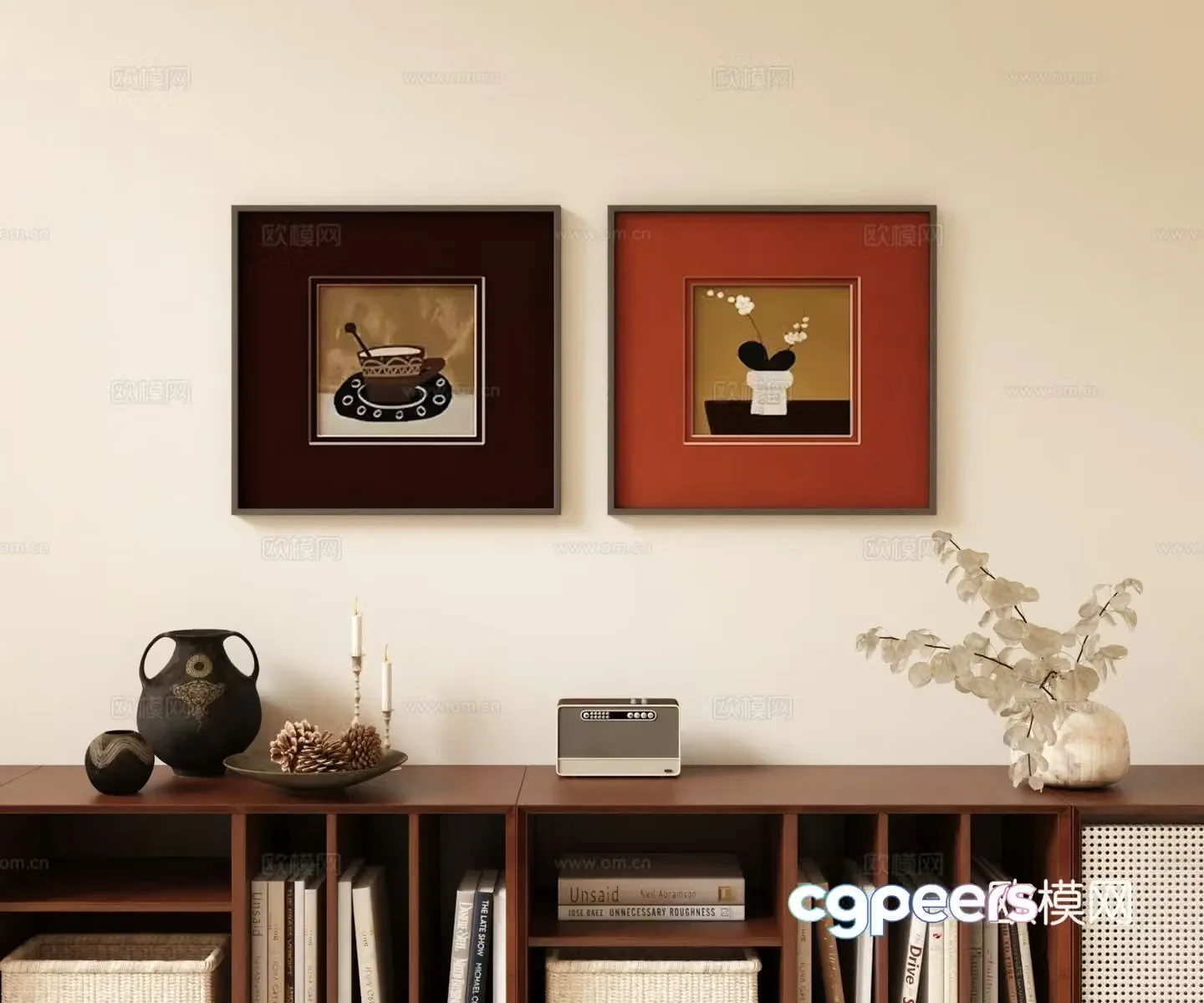 3D model of medieval style hanging painting