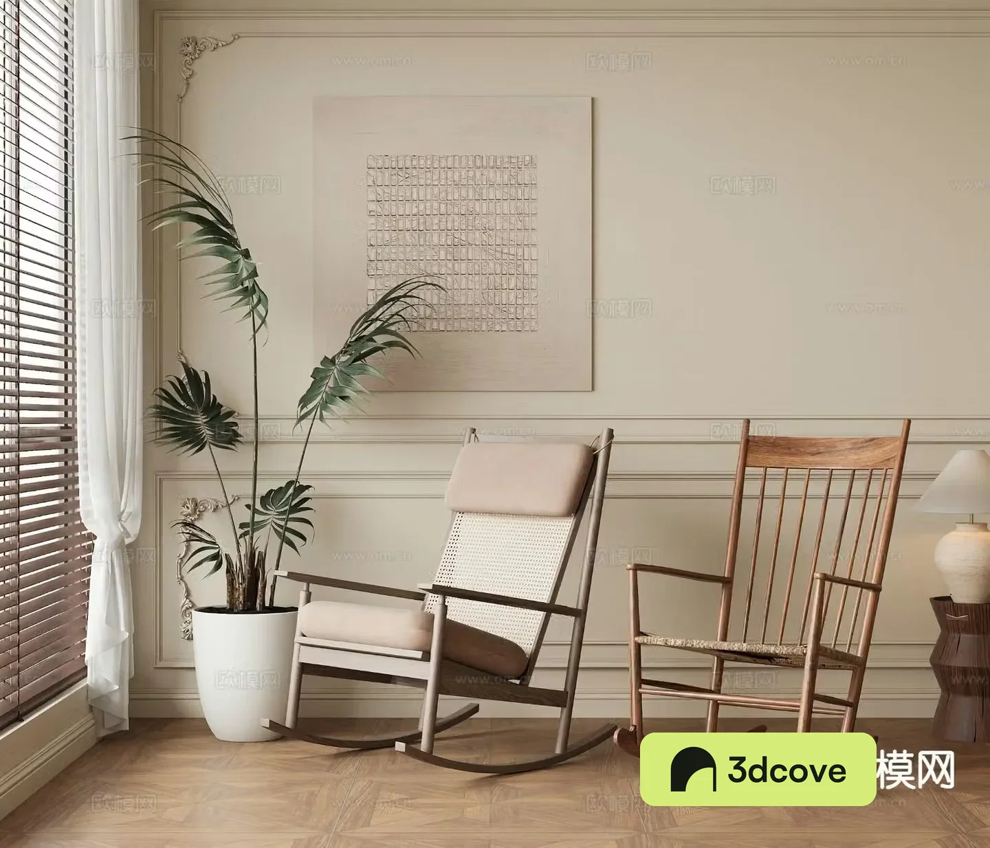 Medieval style leisure chair rocking chair rattan chair