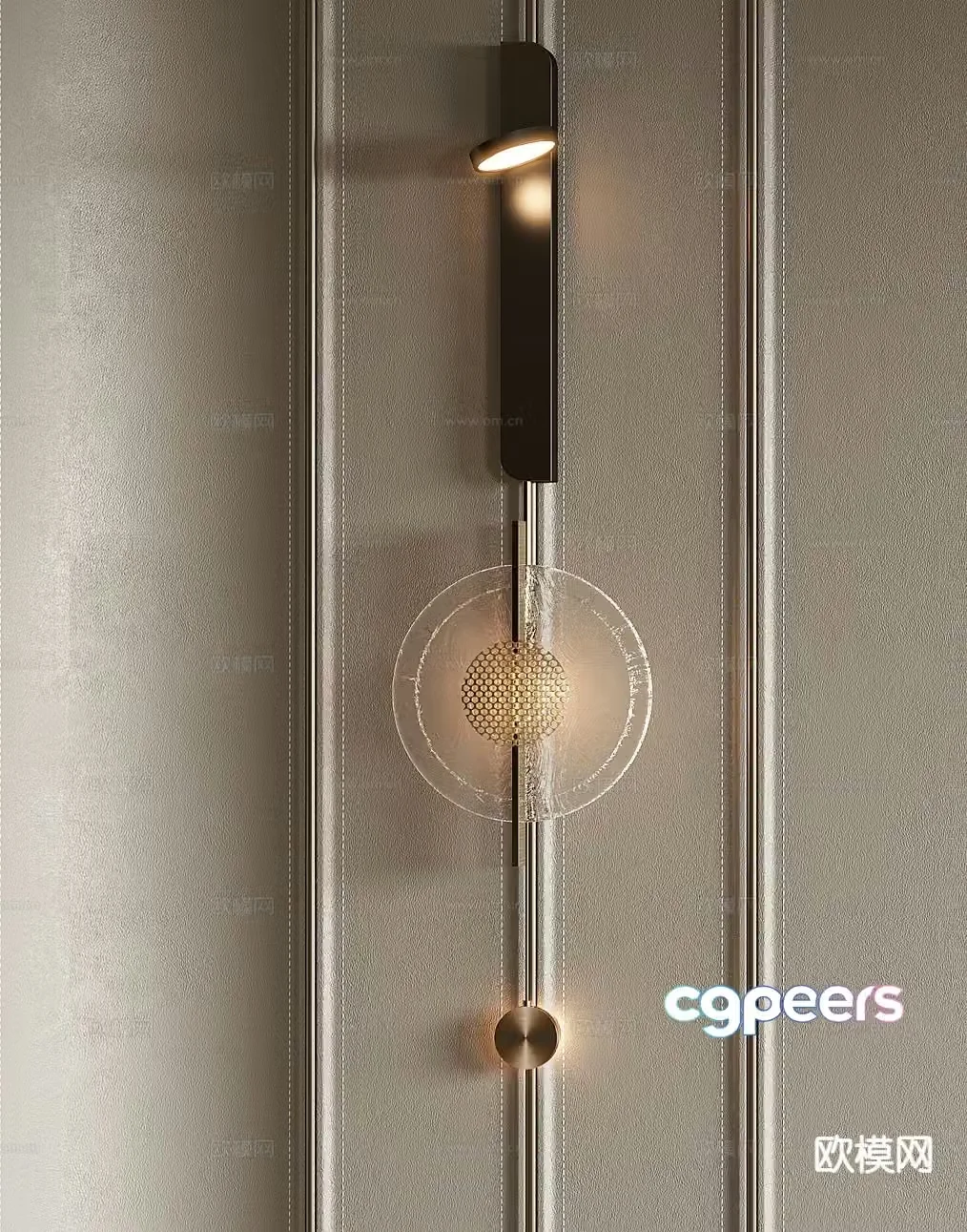 Modern wall light 3d model