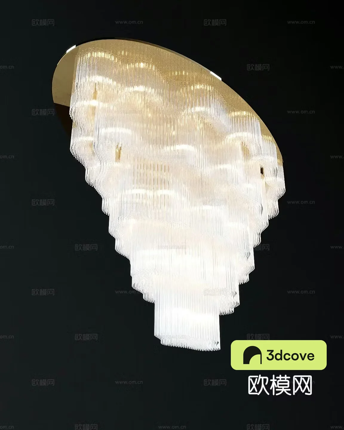 Lobby Chandelier 3d Model