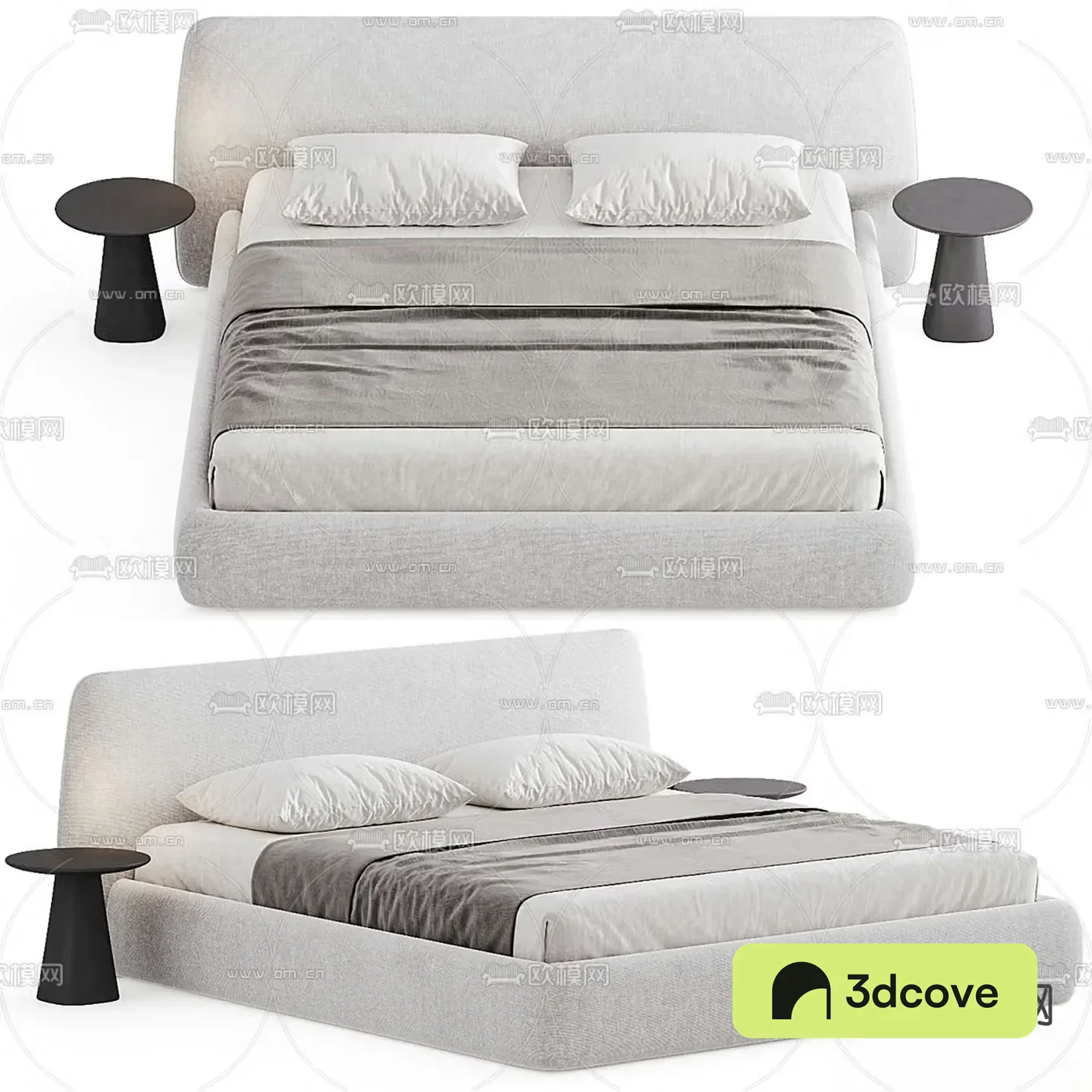 Modern double bed