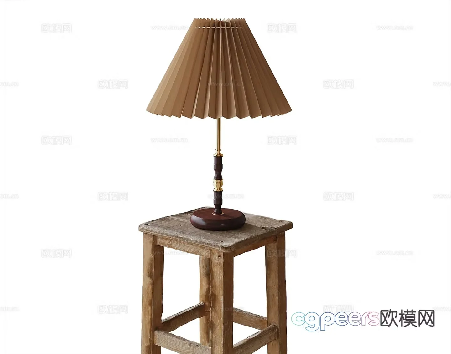 Medieval style desk lamp umbrella desk lamp 3d model