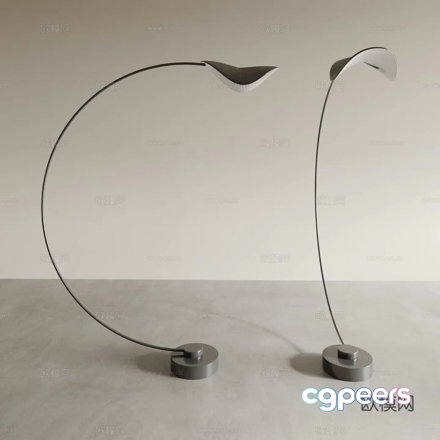 Modern floor lamp atmosphere lamp fishing lamp 3d model