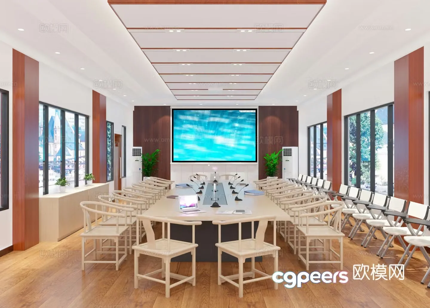New Chinese conference room 3D model