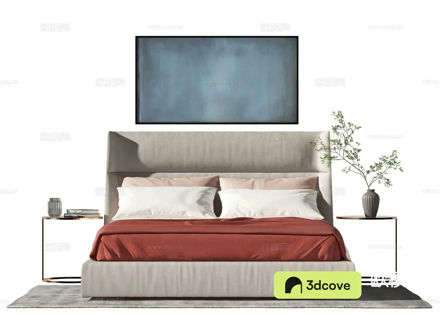 Modern double bed