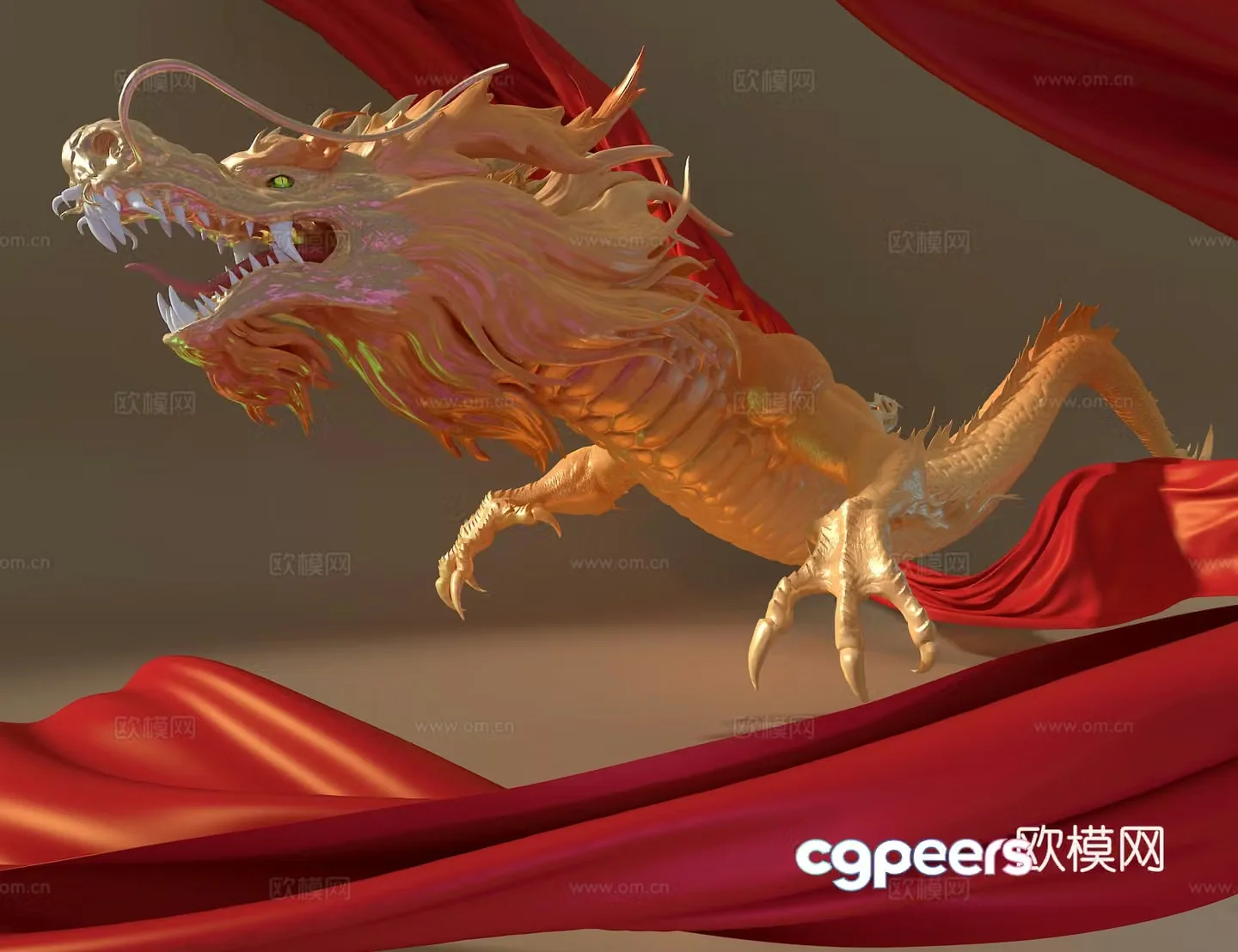 Dragon sculpture 3d model