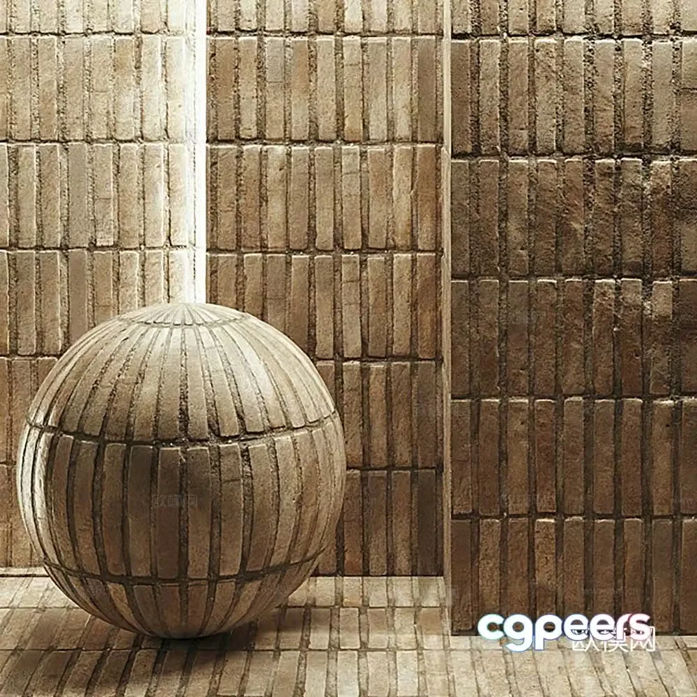 masonry stone wall 3d model