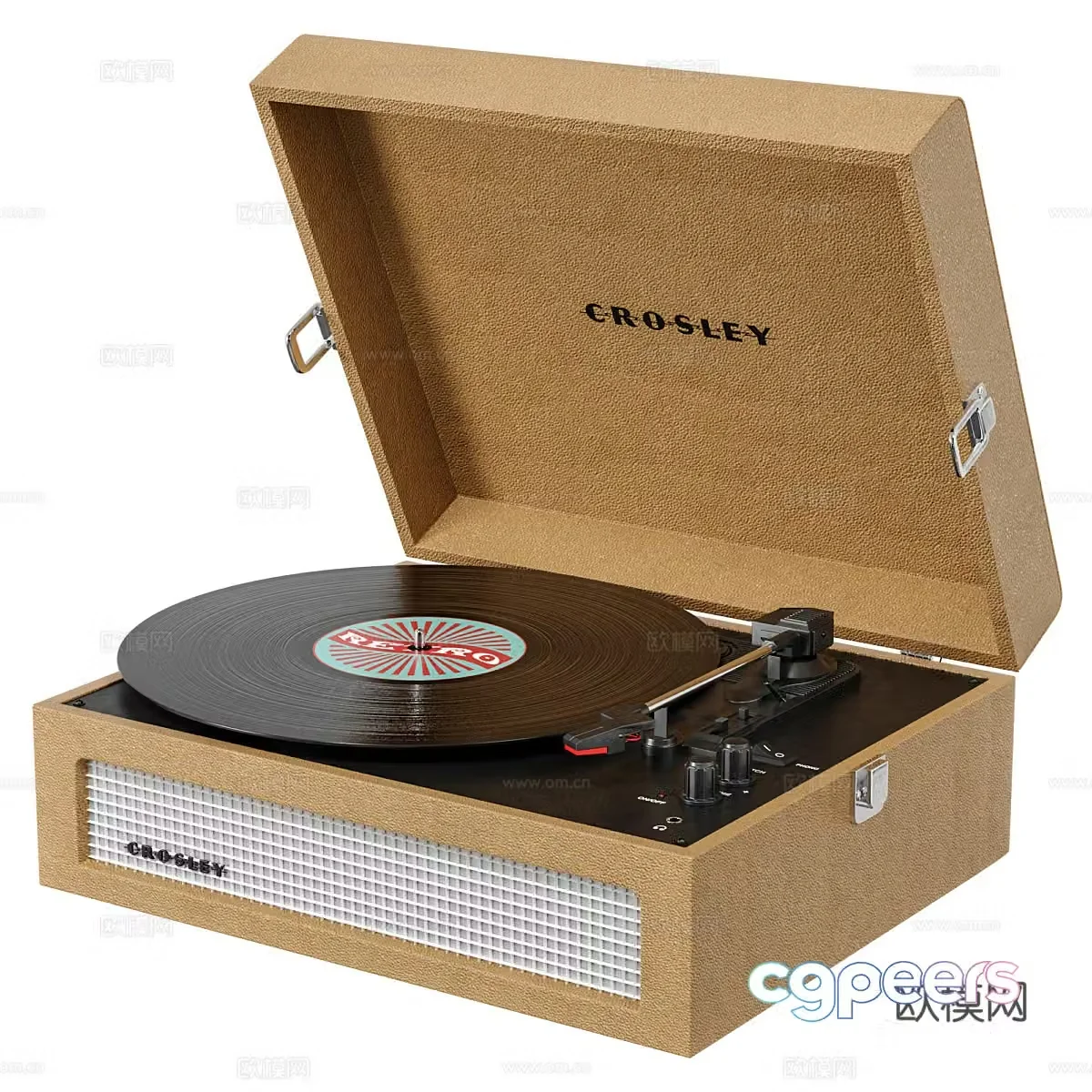 Modern record player 3d model