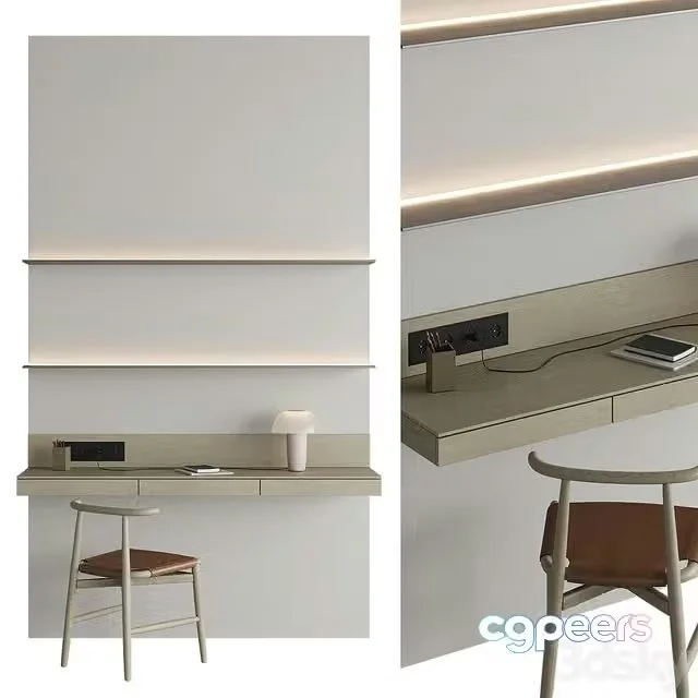 3ds Max Free – Workplace 007 modern style