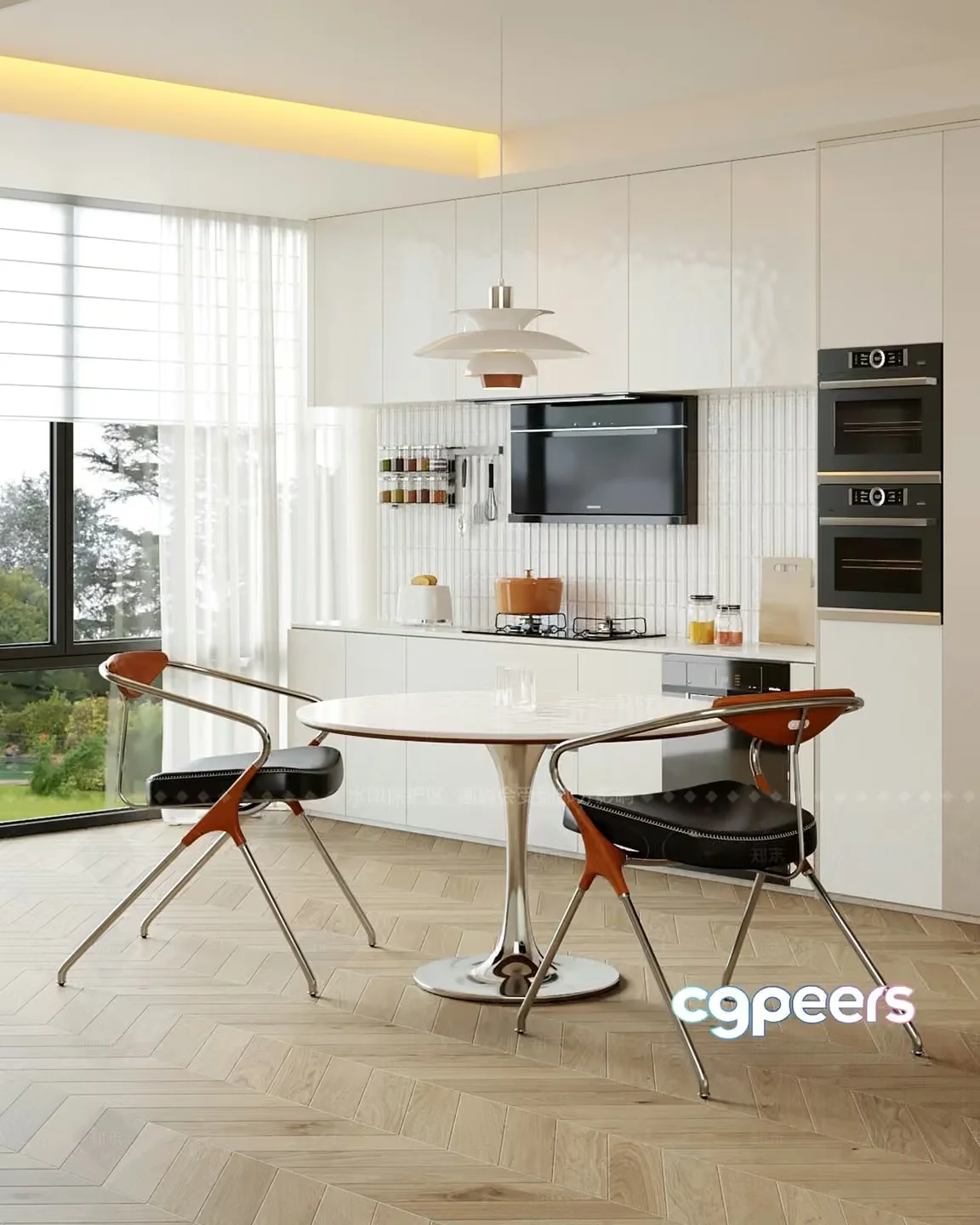 Modern Kitchen 3D Model – 4396 – VRAY Render