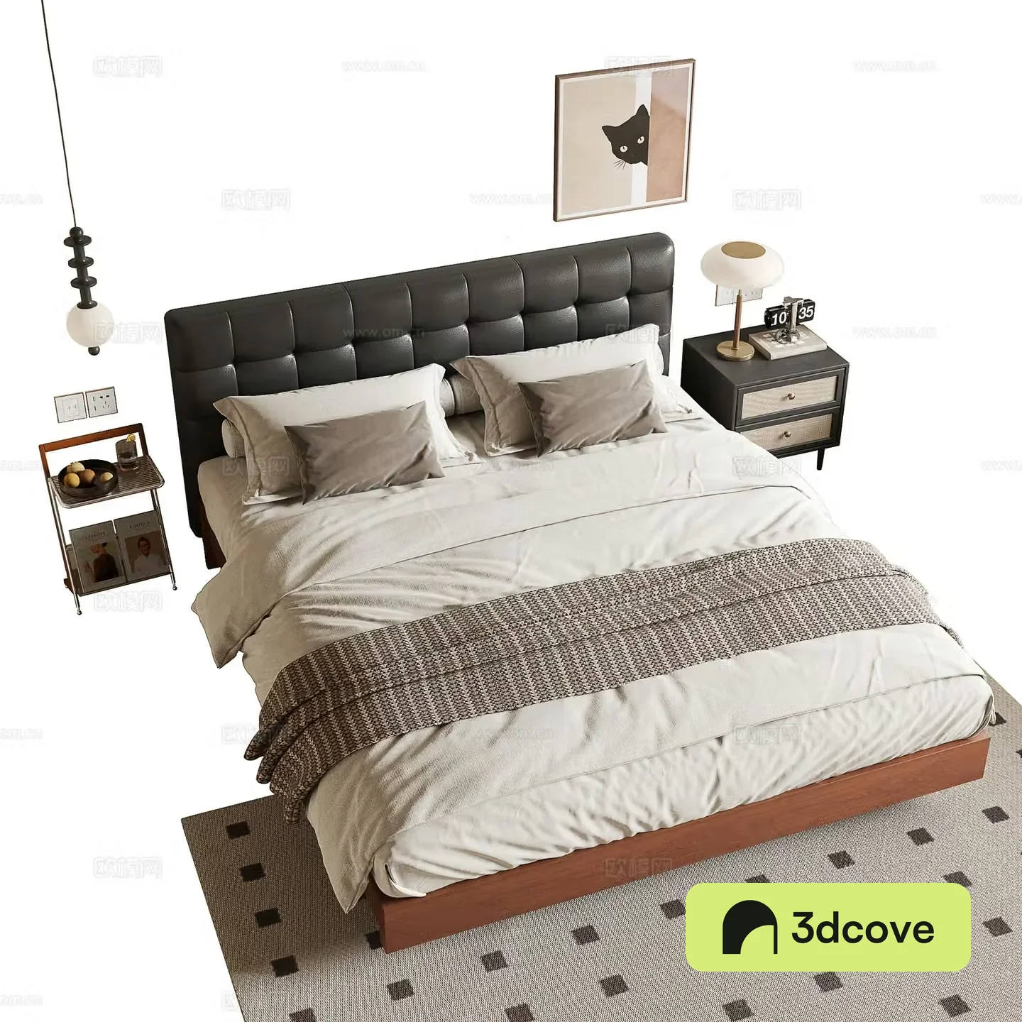 Medieval style double bed